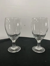 Libby Sestina Clear Glass Water Goblets (pair)