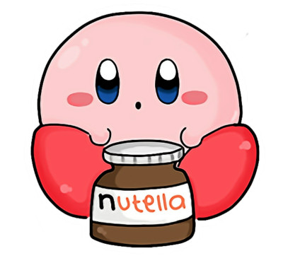 Kirby Nutella Weatherproof Anime Sticker 6'' Car Decal