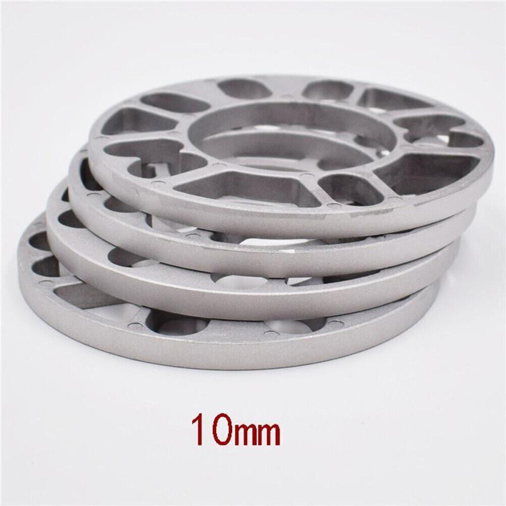 4PCs 10mm Alloy Aluminum Wheel Spacers Shims Spacer Universal 4/5 Stud
