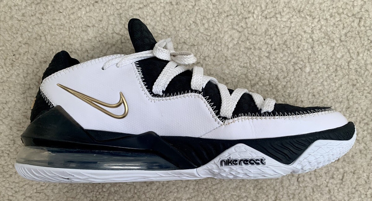 [新品] NIKE (ナイキ) LEBRON 17 LOW CD5007 101 Nike LeBron 17 Shoes Low Men's Sz 10.5 Metallic Gold Black