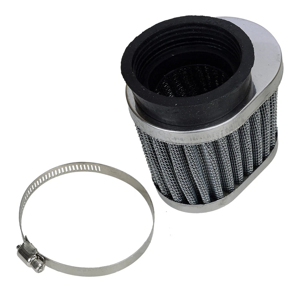 1pcs 50mm Motorcycle ATV Air Filter Pod Intake Cleaner with Adjustable Clamp - Imagen 3 de 4