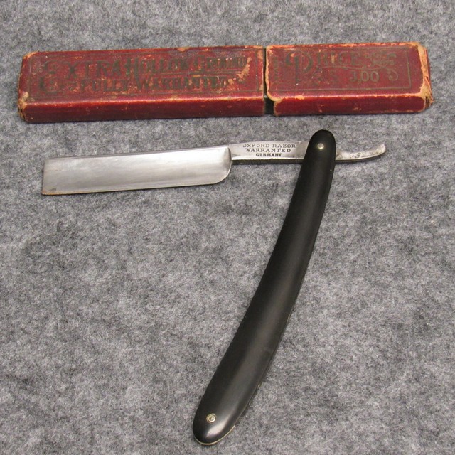 Germania Cutlery Works Germany 61/4" Oxford Straight Razor Black