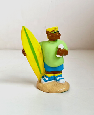 #ad Vintage 1992 Surfer Brown Bear Camp California Surfboard Surfing Carl Karcher A $19.99