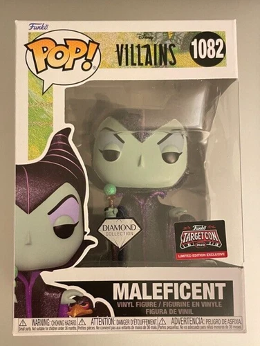 Disney Villains MALEFICENT Diamond Funko Pop #1082 Target Con Exclusive Figure