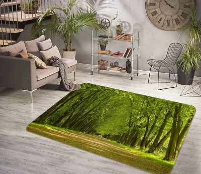 3D Summer Green Forest O8620 Game Rug Mat Elegant Photo Carpet Mat Romy