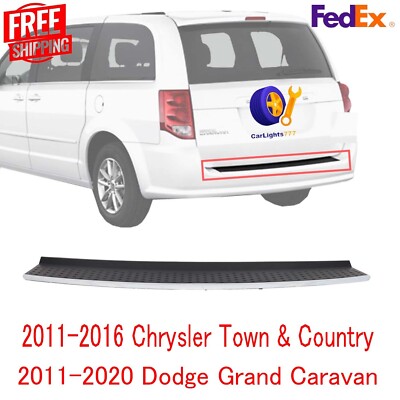 Fits Dodge Grand Caravan Bumper Step Pad For 2011-2020 Rear Chrome Plastic