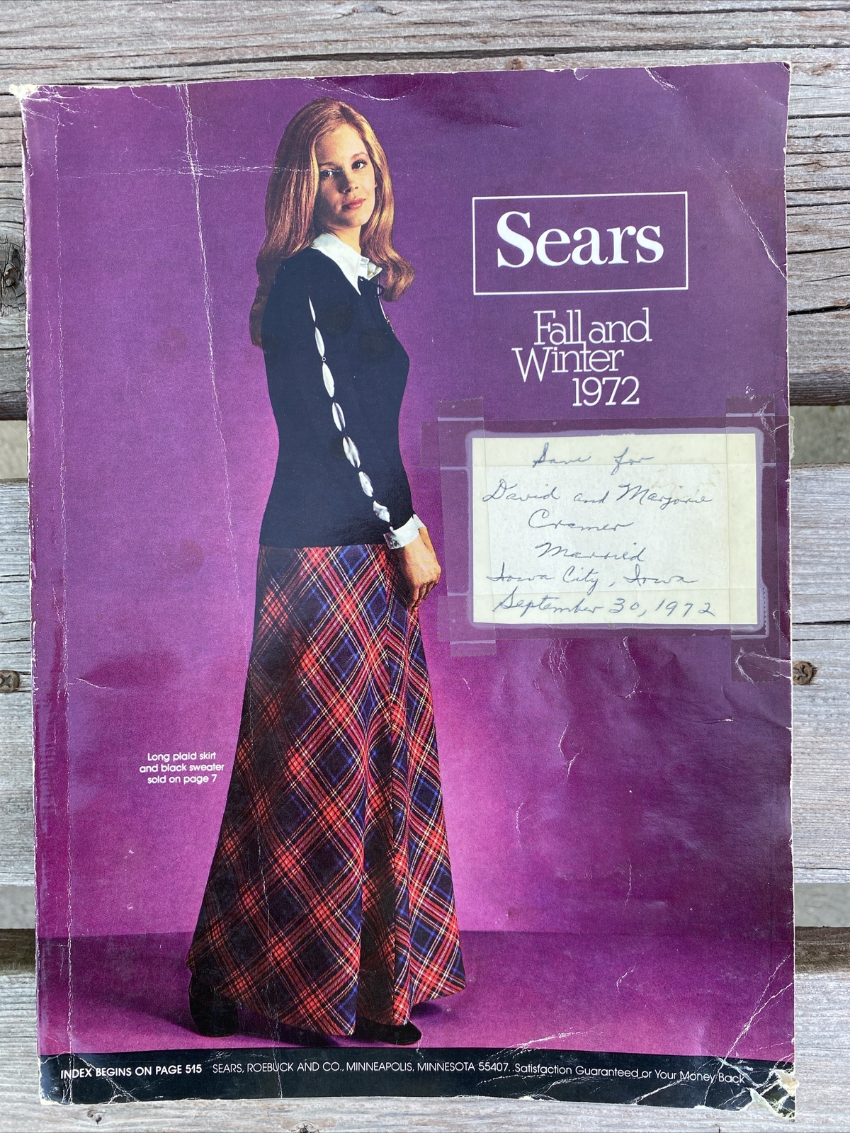 1972 SEARS Fall and Winter Full Catalog (Vintage, Retro Clothing Tool