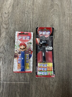 2 x Pez Spender - Super Mario & Darth Vader - Neu *Veraltet* 