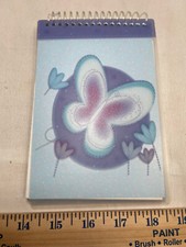 Butterfly Cover Blank Lined Journal Diary Purple Spiral Bound Notebook 2