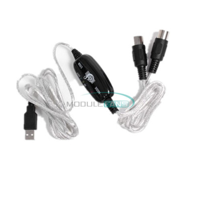 USB IN-OUT Schnittstellenkabel Konverter PC zu Musik Keyboard Adapter MIDI Kabel MF