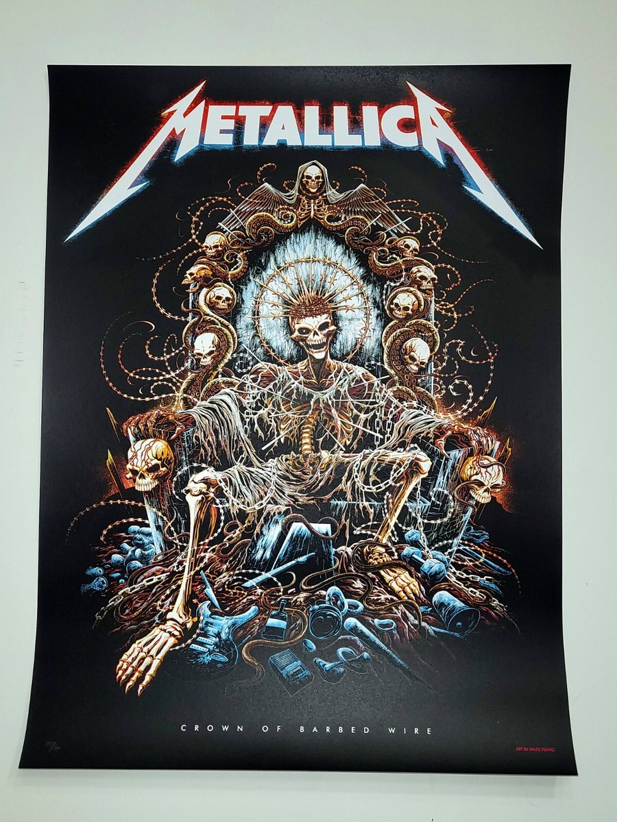Metallica Poster CROWN OF BARBED WIRE Print Numbered 72 Seasons