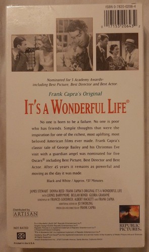 CHRISTMAS (3 VHS)Its A Wonderful Life; A Christmas Carol; Miracle On 34th Street - Picture 3 of 10