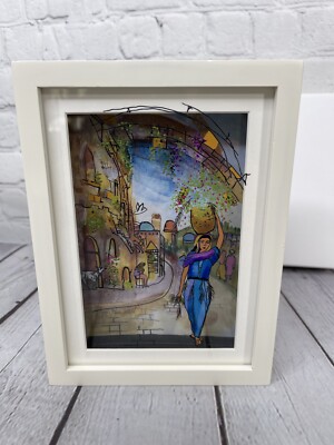 Jean Pierre Weill Vitreography 3D Painting On Glass Framed Original Box Retired