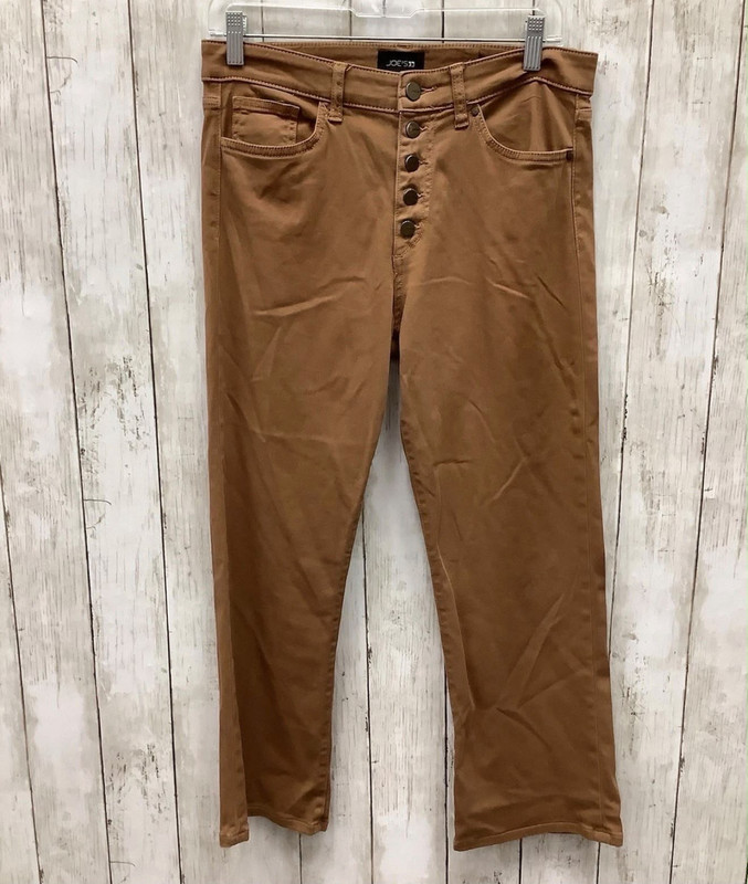 JOE'S Women's High Rise Cropped Button Fly Dark Wash Brown Denim  Jeans Size 29