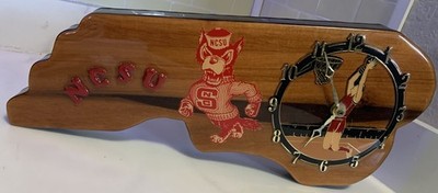 Wolfpack Clock Vintage 1980's NC State NCSU Wolfpack Basketball ACC Wall Clock *Rare 🔥 ...