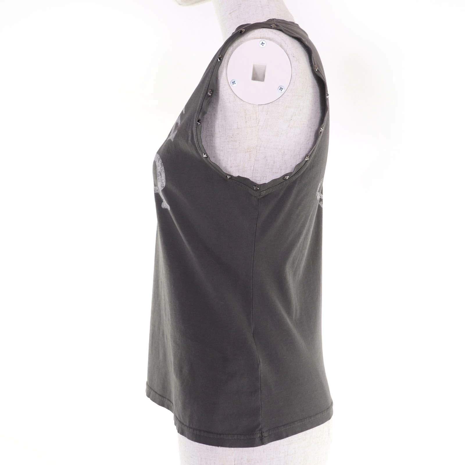Christian Dior Ladies J'adore Cotton Jersey Tank Top Charcoal Gray Xs Italy thumbnail 2