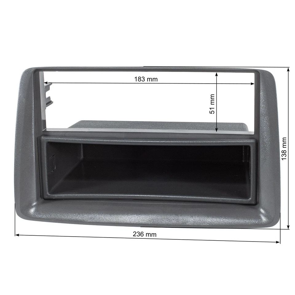 Cache radio adapté pour support de cadre de montage autoradio Fiat Panda 169 ... - Photo 4/4