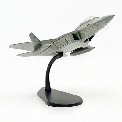 1/100 F22 Fightermodell mit Stand Realistic Airplane Collection für Tabletop