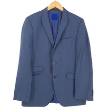 JOOP Blazer Jacket Virgin Wool Blue Di6 Size EU 48 UK/US 38