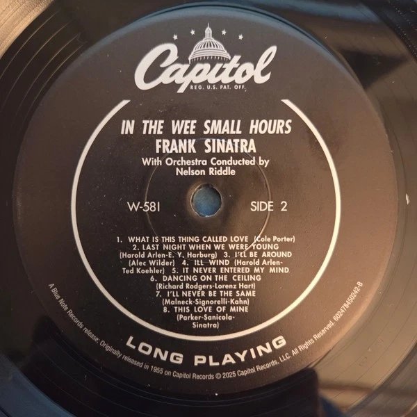 Frank Sinatra In the Wee Small Hours (Blue Note Tone Poet Series) 180g LP (Mono) - Image 4 of 4