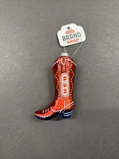 H‑E‑B Brand Shop Cowboy Boot TEXAS HEB Logo Christmas Ornament NEW 