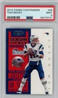 TOM BRADY 2012 Panini Contenders *SEASON TICKET!!* #56; PSA 9 MINT GOAT