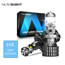 2X Kit Fari H4 120W Alogeni Canbus No LED Auto Lampade 6500K Ultra Luminosi