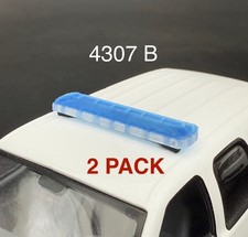2 Pack 143 O Scale Suv Blue Code 3 X2100 Lightbar Greenlight Chicago Police