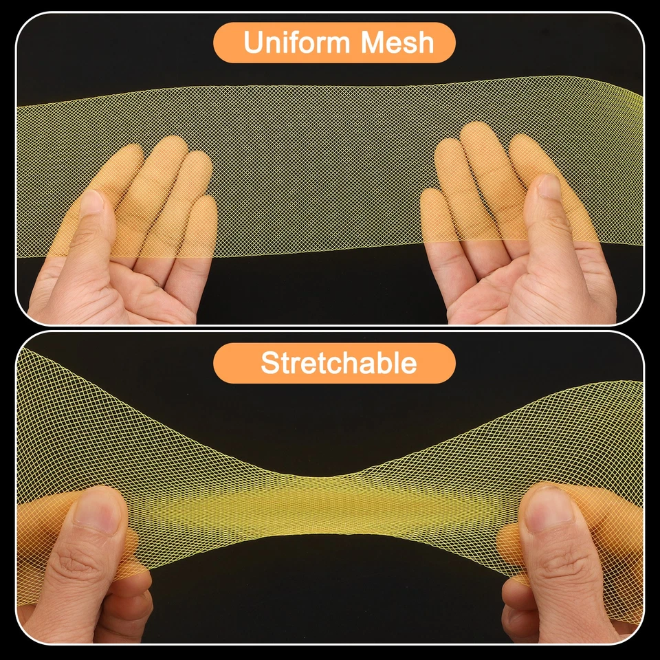 50 Yards 3 Inch Stiff Horsehair Braid for Polyester Boning Sewing, Rose Pink Foto 4 de 4