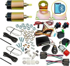 Two Door Shaved Door Handle Kit For Street Rat Hot Rod With Door Poppers Trunk