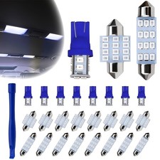 24 Pcs Car Interior Led Lights Kit 194 T10 De3175 578 31mm 41mm Led Bulbs Int... 24 Pcs Car Interior Led Lights Kit 194 T10 De3175 578 31mm 41mm Led Bulbs Int...