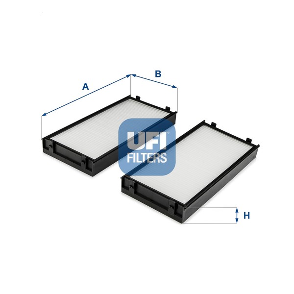 Innenraumfilter Ufi 53.255.00 Partikelfilter FüR Bmw E72 X6 E70 E71 X5 F15 F85-image