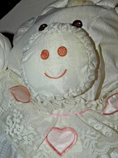 Fisher Price Puffalump Puffalumps Cow White Dress Lace Pink Hearts Vintage 1986