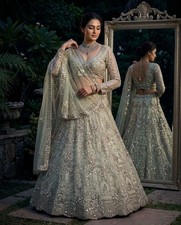 Indian Pakistani Wear Wedding Lengha Bollywood Party Bridal Lehenga Choli Ethnic