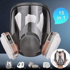 US Full Face Gas Mask Painting Spraying Respirator w/Filters for 6800 Facepiece