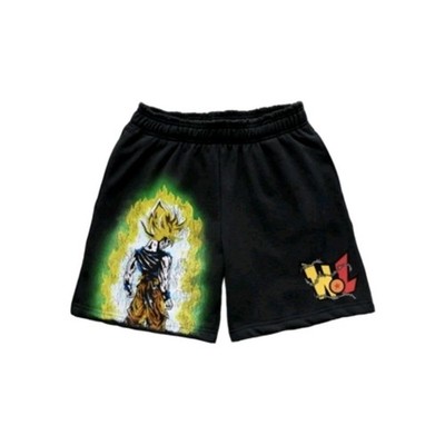 Warren Lotas X Dragon Ball Z Goku Super Saiyan Power Up Mode Shorts Size X-Large
