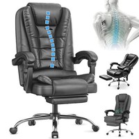 Executive Desk Chair 2Point Massage High Back Office Chair Swivel Computer Chair