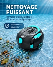 Robot nettoyeur de piscine sans fil – 2 coloris disponibles