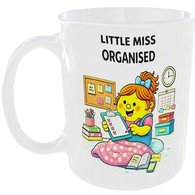 Little Miss organisierte Tasse lustig Planer ordentlich Geschenk Tee Kaffeetasse Produktivität  