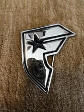Vintage Y2K Famous Stars  Straps Chrome Belt Buckle Logo Midwest Emo Skater