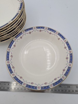 Vintage National Salineville Ohio China Rosa Pattern 7 3/4'' Bowl Antique