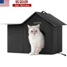 Waterproof Outdoor Cat Shelter Portable Tent Easy Assembly Feral House New
