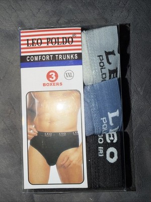 Leo Poldo Comfort Briefs  XXL Briefs 3 Pack NWOT