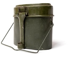 Authentic Romanian Army Mess Kit Army Surplus Aluminum Construction Two Piece