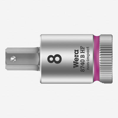Wera 003039 3/8'' Drive Zyklop Hex-Plus Bit Socket with Holding Function 8.0 mm