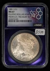 1881-S $1 Morgan Silver Dollar - Olathe Treasury Bag Hoard - NGC MS 67 - B5719