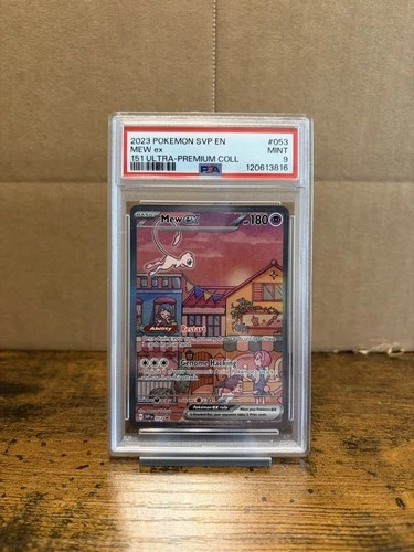 2023 POKEMON SVP EN-SV BLACK STAR PROMO 151 ULTRA-PREM COLL #053 MEW EX PSA 9