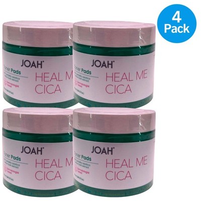 JOAH Heal Me Cica Toner Pads Centella Asiatica Willow Bark 50 Pads 4 Pack New