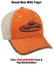 Team Realtree Burnt Orange Khaki Hat/Cap w/ Weathered Bill Edging FAST SHIP