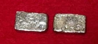 TWO Hand-Poured .925 Sterling Silver Bars, ALMOST 3 TROY OZ ACTUAL SILVER WEIGHT